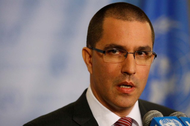 El canciller de la República, Jorge Arreaza. REUTERS/Brendan McDermid