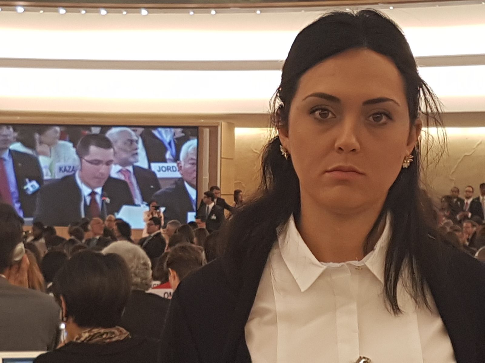 Esposa de Goicoechea en la ONU: ¿Por qué le permiten a Arreaza mentir aquí?