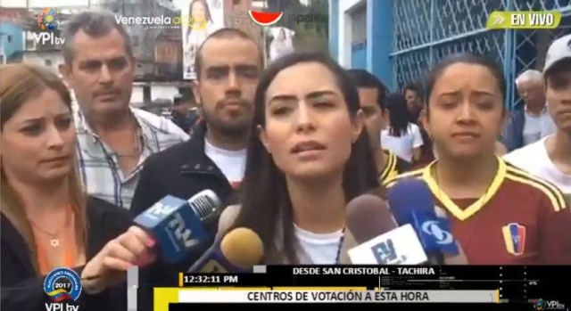 Patricia de Ceballos ejerció su derecho al voto este 15 de octubre (Foto: Redes Sociales)