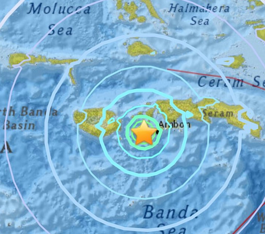 Sismo de magnitud 6,3 sacude el este de Indonesia