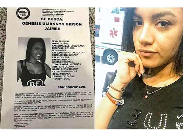 Venezolana desaparecida en México fue hallada muerta en un hotel