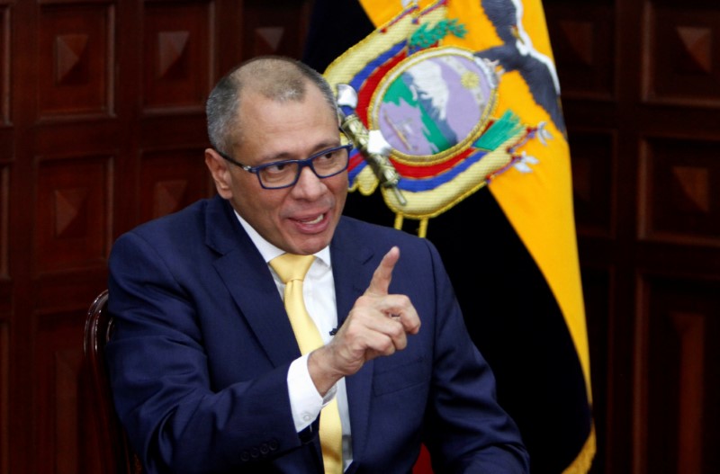 Exvicepresidente de Ecuador Glas comparece en apelación a condena de prisión