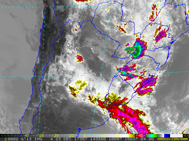 Alerta naranja en seis departamentos de Uruguay por tormentas fuertes