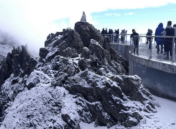 Así fue la nevada que cayó el jueves #28Dic en el Pico Espejo, Mérida (Fotos)