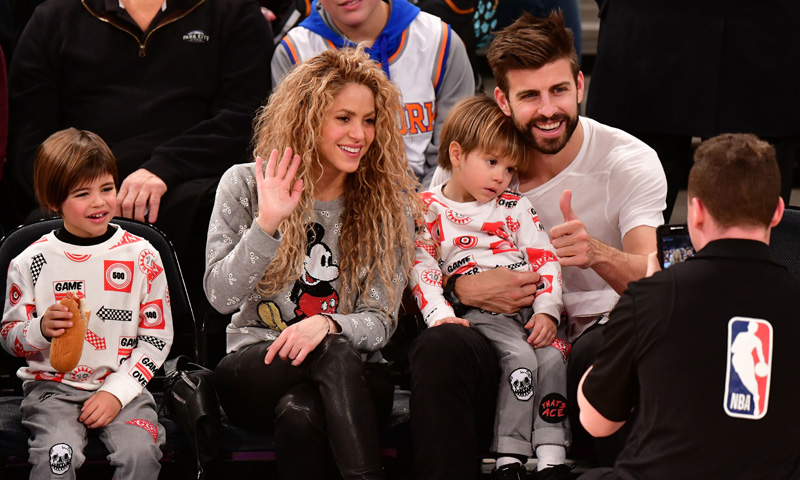 Shakira y Piqué olvidan problemas con un viaje familiar a Nueva York