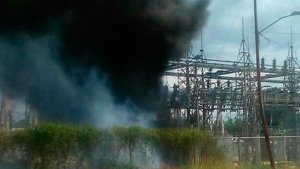 Reportan incendio en la subestación Gallo Verde en Maracaibo