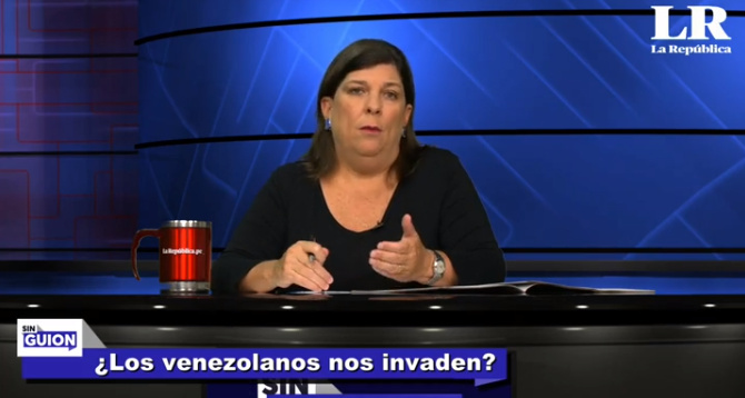 Esto fue lo que dijo una presentadora peruana sobre la migración venezolana