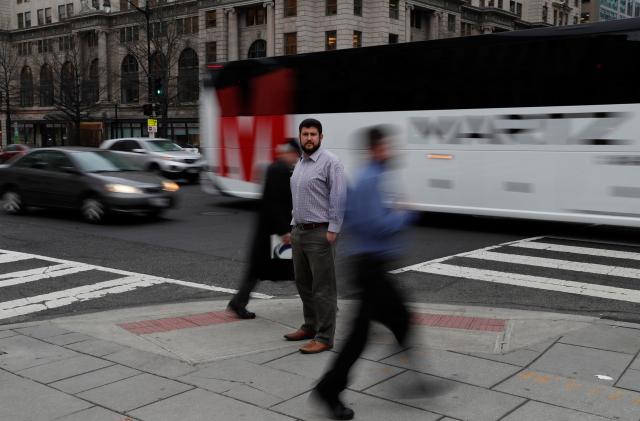 David Smolansky poses for a portrait near his office in Washington, U.S., February 22, 2018. Picture taken February 22, 2018. REUTERS/Leah Millis