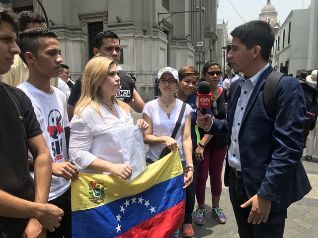 Venezolanos en Perú piden al Grupo de Lima medidas contra Maduro