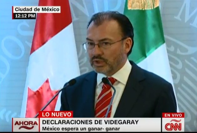 Canciller Videgaray: No podemos permanecer indiferentes ante el deterioro sistemático de la situación en Venezuela