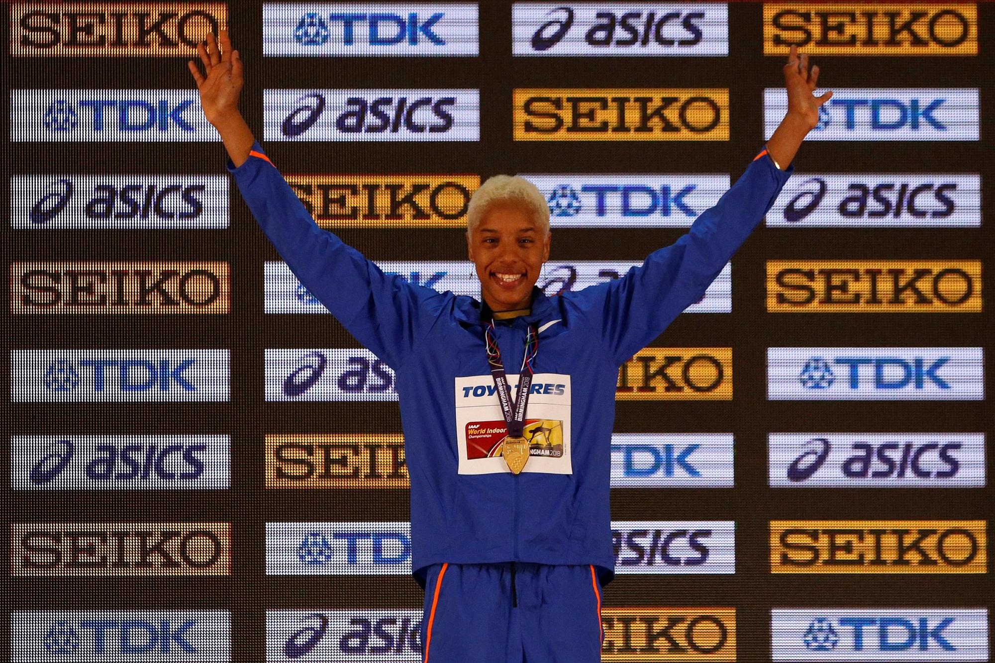 Yulimar Rojas oro en triple salto en el campeonato mundial de atletismo en pista cubierta (Fotos)