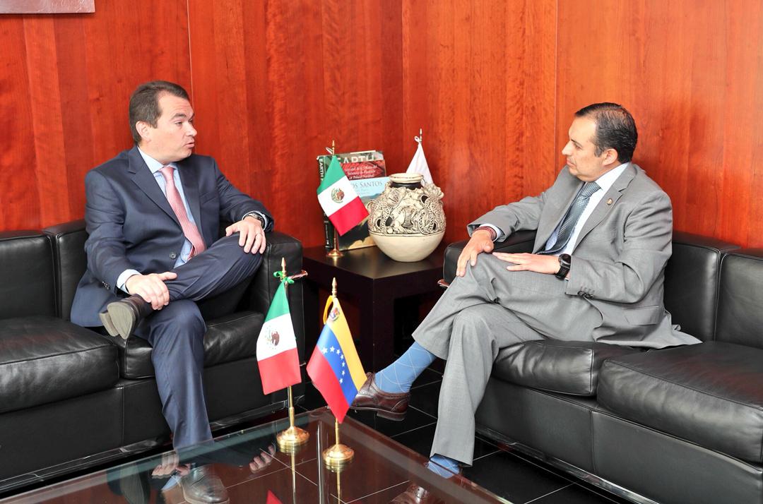 Tomás Guanipa se reunió con el presidente del Senado Mexicano (Fotos)