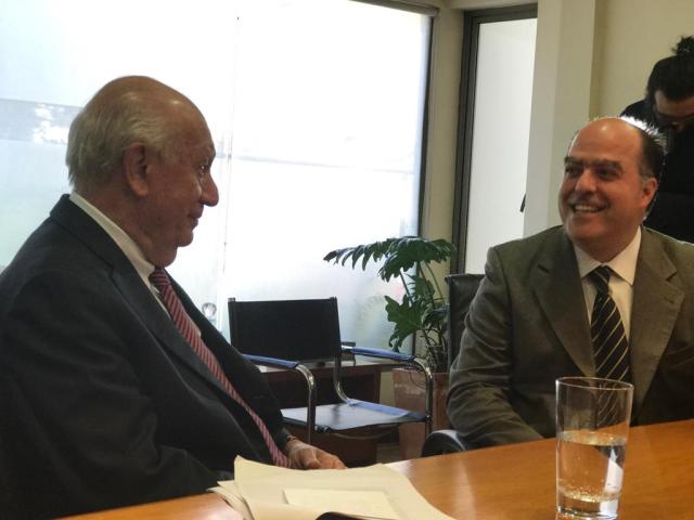  Julio Borges reunido con el expresidente chileno, Ricardo Lagos // Foto Prensa