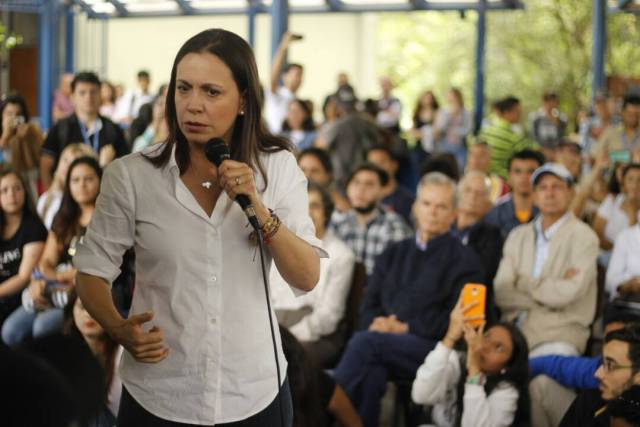 María Corina Machada desde la ULA en el estado Táchira. Foto: Prensa