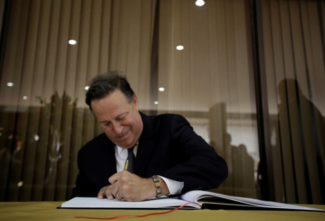 Imagen de archivo del presidente de Panamá, Juan Carlos Varela  REUTERS/Juan Carlos Ulate