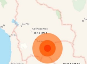 Sismo de magnitud 6,9 sacude área cerca de Tarija, Bolivia