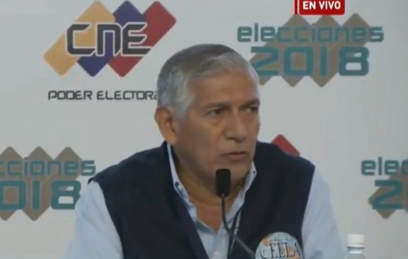 El presidente del Consejo de Expertos Electorales de Latinoamérica (Ceela), Nicanor Moscoso (Foto: Captura de VTV)