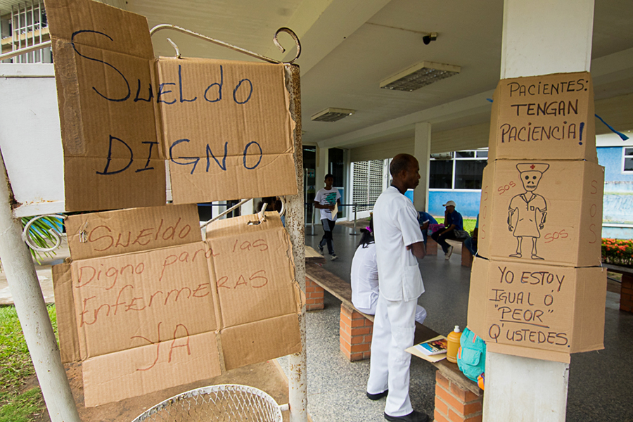 Crece paralización del sector público en Guayana ante política salarial hambreadora de Maduro