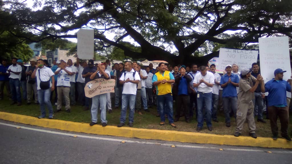 Trabajadores de Inlaca protestan para exigir mejoras salariales #18Jun (fotos)