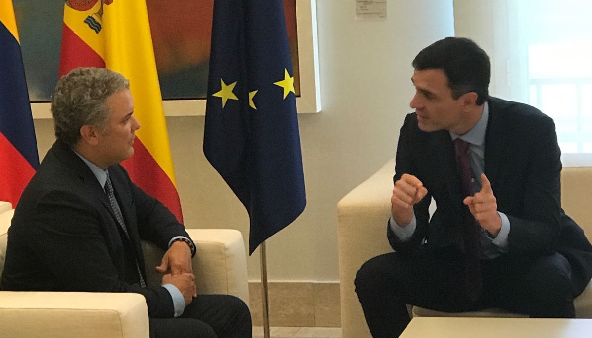 Iván Duque fue recibido por el rey de España y el jefe del Gobierno español (fotos)