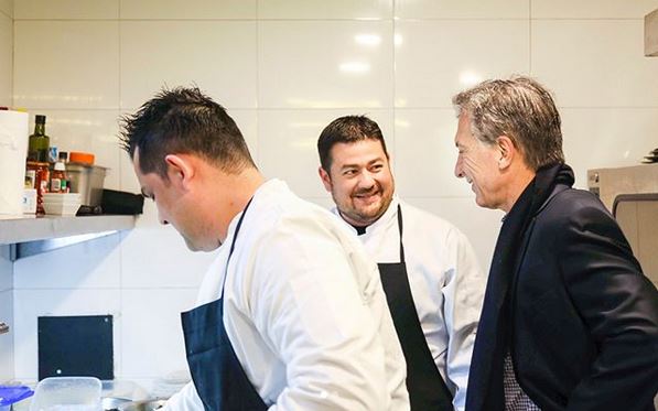 Macri invitó a chef venezolano a cocinar arepas en la Casa Rosada (Fotos)