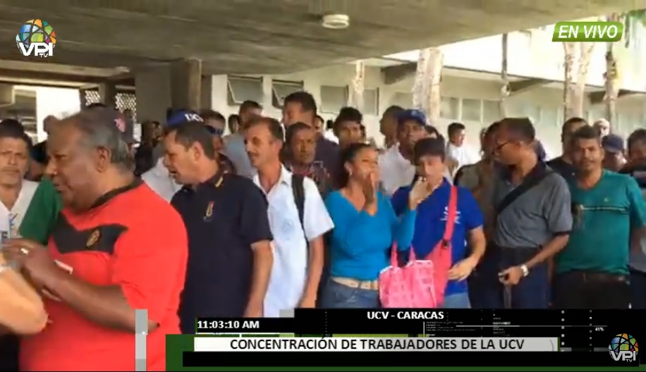 Trabajadores UCV se declaran en conflicto permanente #26Oct (video)