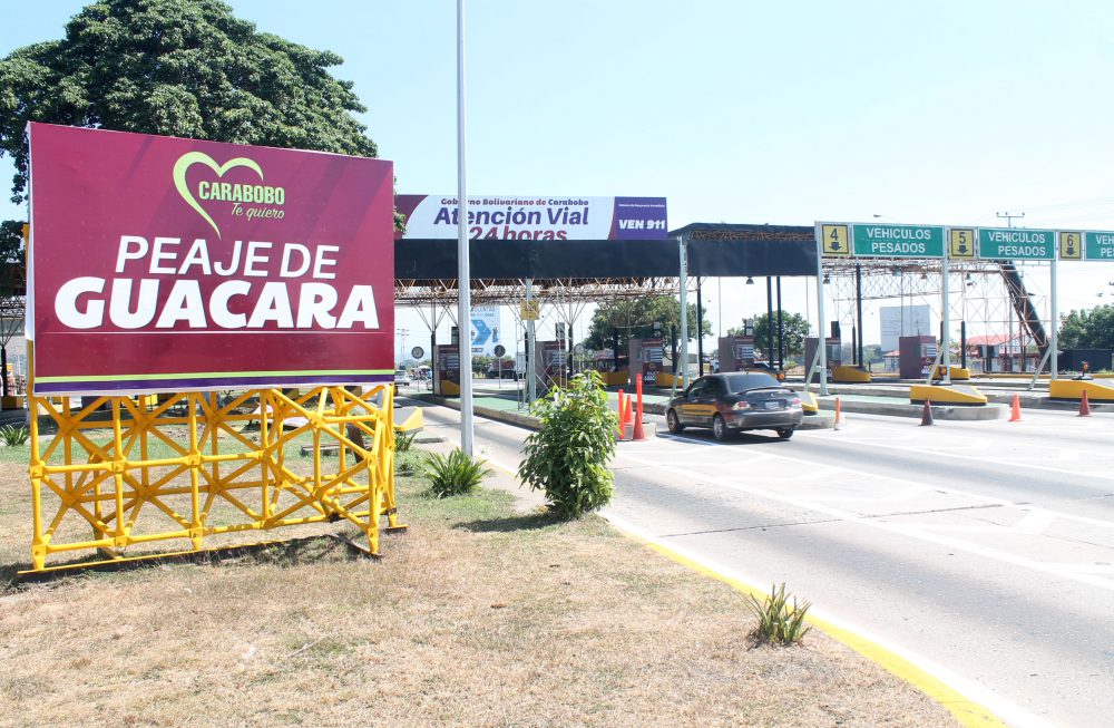Aumentaron la tarifa del peaje para vehículos livianos en Carabobo