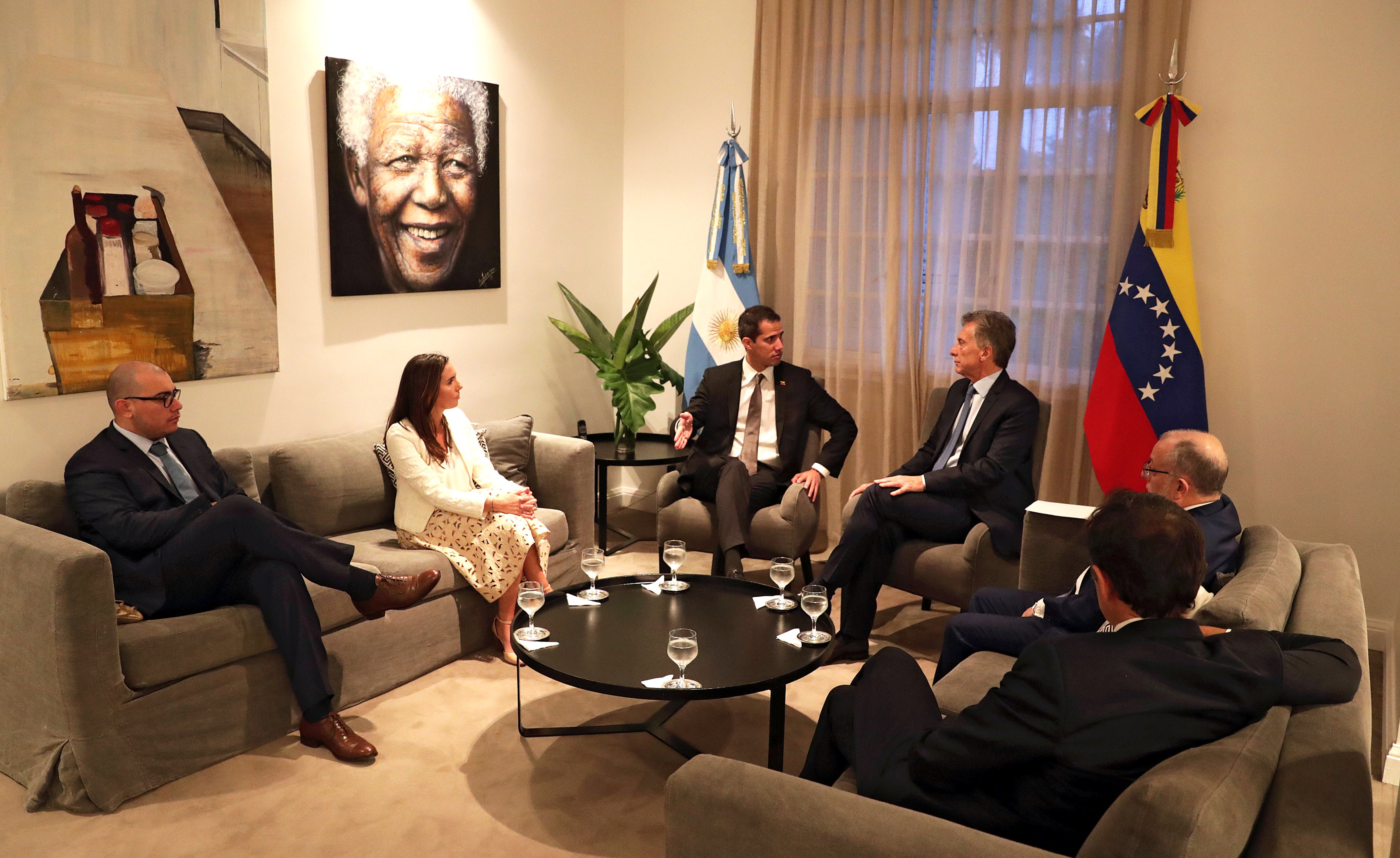 El encuentro entre Mauricio Macri y Juan Guaidó en FOTOS