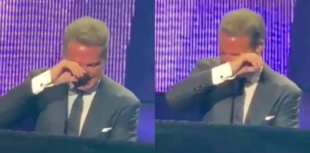 ¡Emotivo! Luis Miguel rompe en llanto en su concierto en Perú (VIDEO)