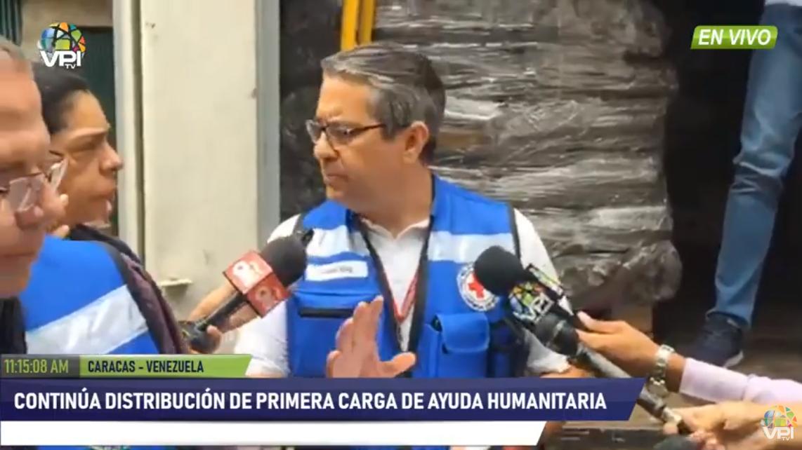 Ayuda humanitaria es trasladada al hospital de la Cruz Roja en Caracas #17Abr