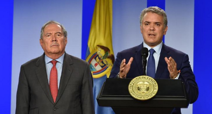Ministro de Defensa colombiano asumirá la Presidencia mientras Duque viaja a El Salvador