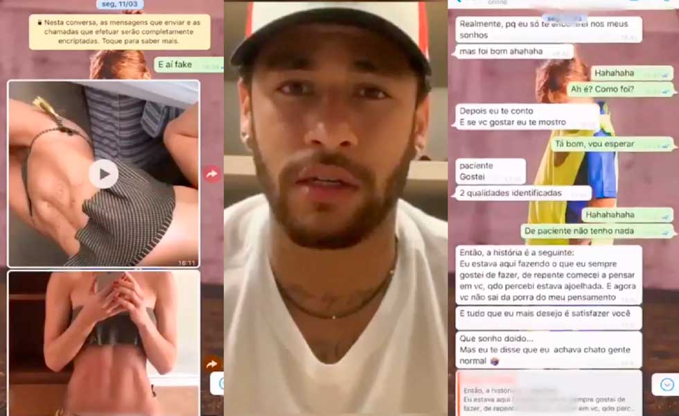 Neymar revela mensajes íntimos con la mujer que le acusa de violación