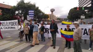 Protestan en la avenida Francisco Miranda ante llegada de Michelle Bachelet (Foto)