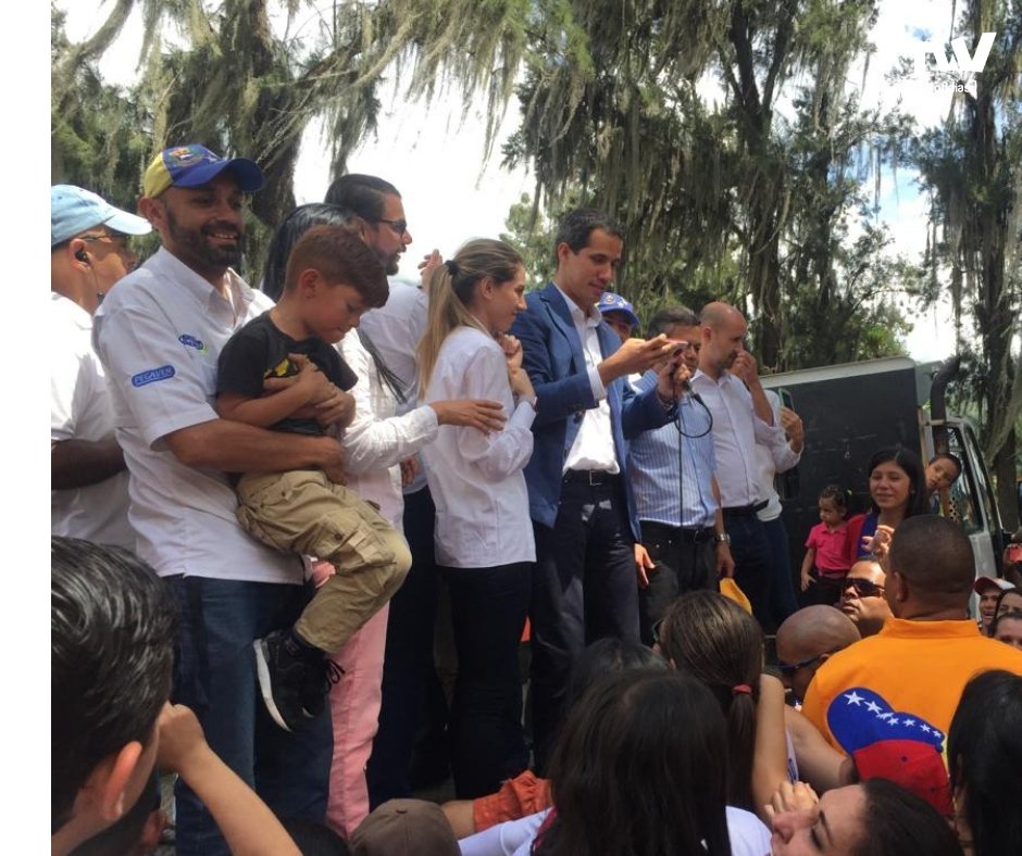 Juan Guaidó realiza visita a la población de Tabay, en el estado Mérida (VIDEO)