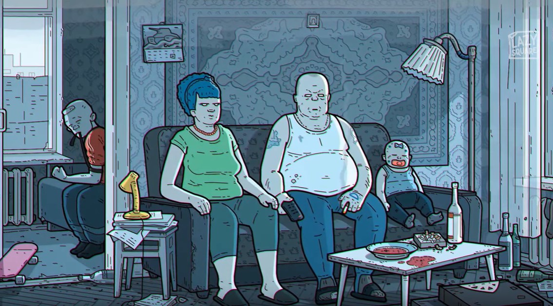 La oscura y deprimente versión rusa de Los Simpsons (VIDEO + No apta para todo público)