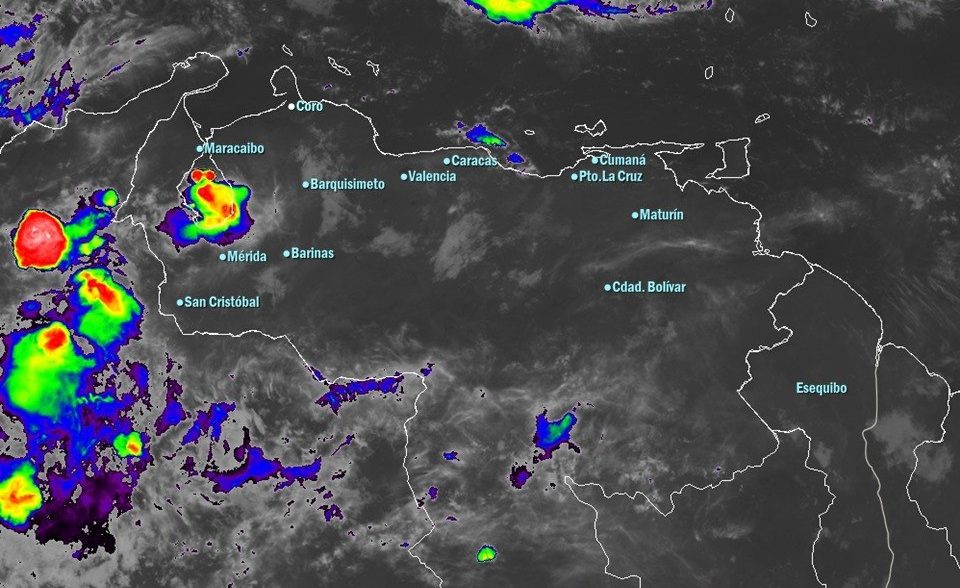 El estado del tiempo en Venezuela este miércoles #30Oct, según el Inameh