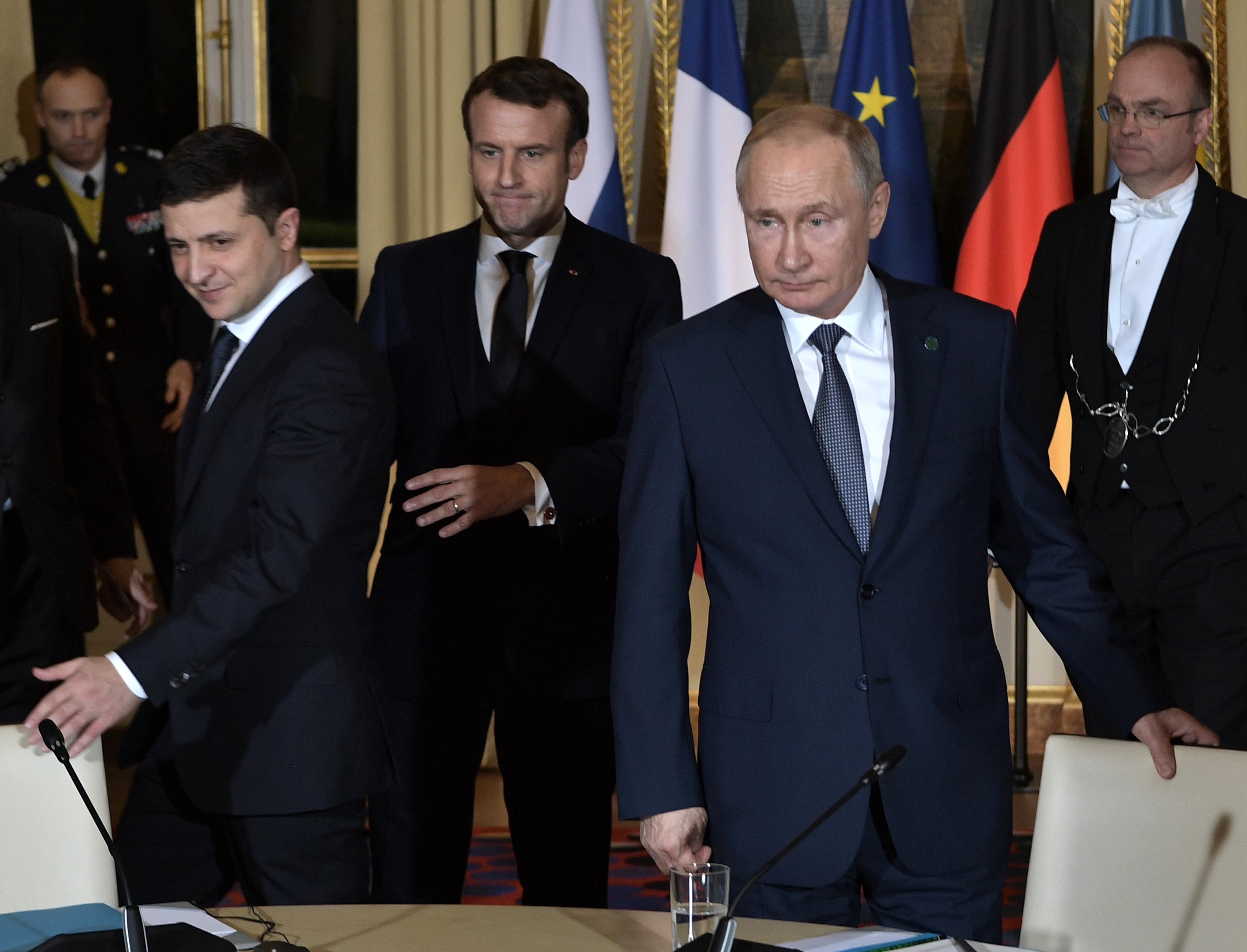 Putin y Zelenski se reunieron en París para convenir la paz en Ucrania