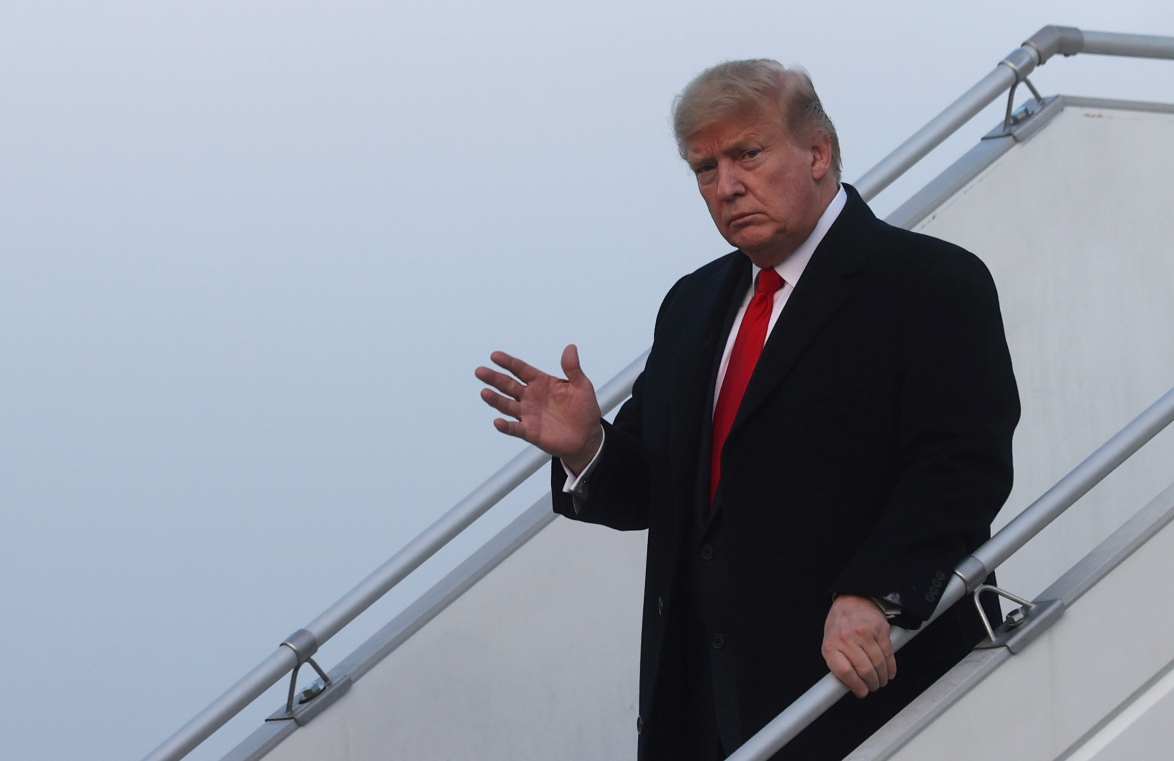 Trump llega a Davos para asistir al Foro Económico Mundial