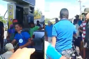 ¡Vergüenza! Capitán de la GNB detiene a usuario que intentaba echar gasolina en Achaguas… el honor ni se divisa (Video)