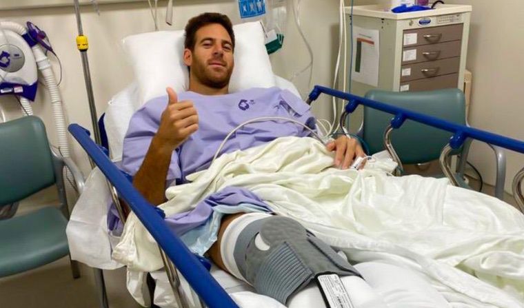 Juan Del Potro operado de nuevo de la rodilla derecha