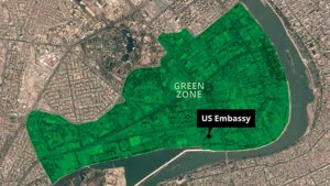 Dos cohetes caen en zona verde de Bagdad cerca de embajada de EEUU