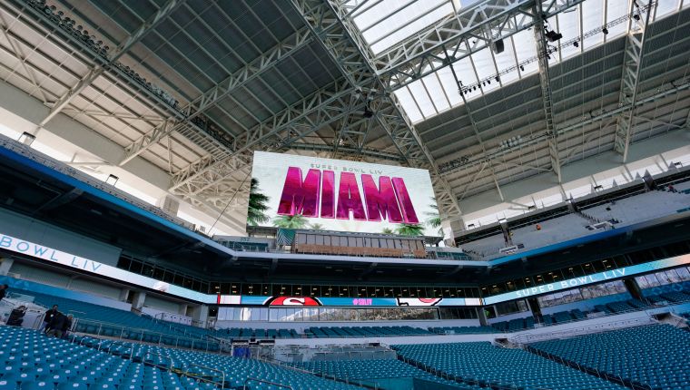 La gran fiesta del Super Bowl se vive en Miami