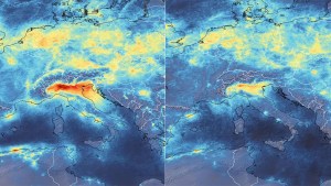 Mientras empeora el brote del coronavirus en Italia, así se ve la veloz caída en la contaminación desde el espacio (Video)