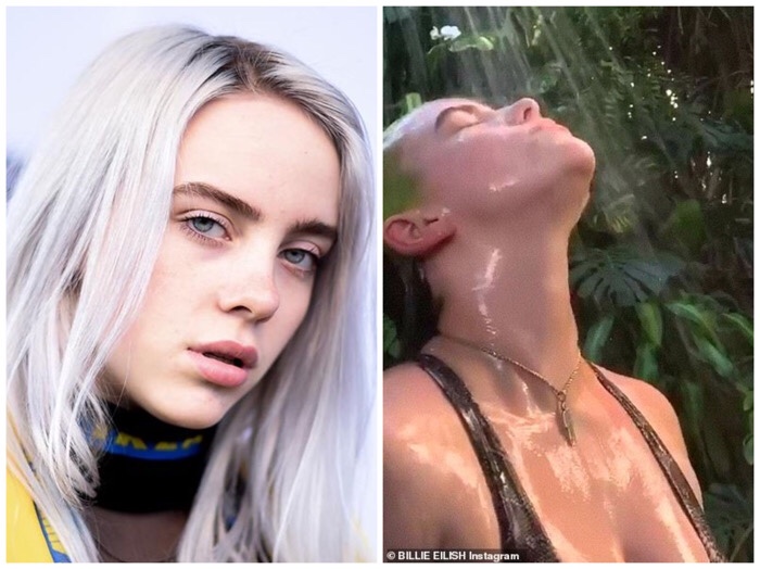 Billie Eilish respondió a críticas por mostrar los senos en un video (Imágenes)