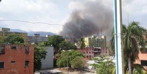 Reportaron incendio en las adyacencias de la subestación eléctrica El Limón (Fotos y video)