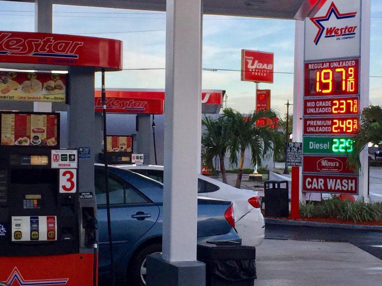 Aumentan el costo de la gasolina en Florida