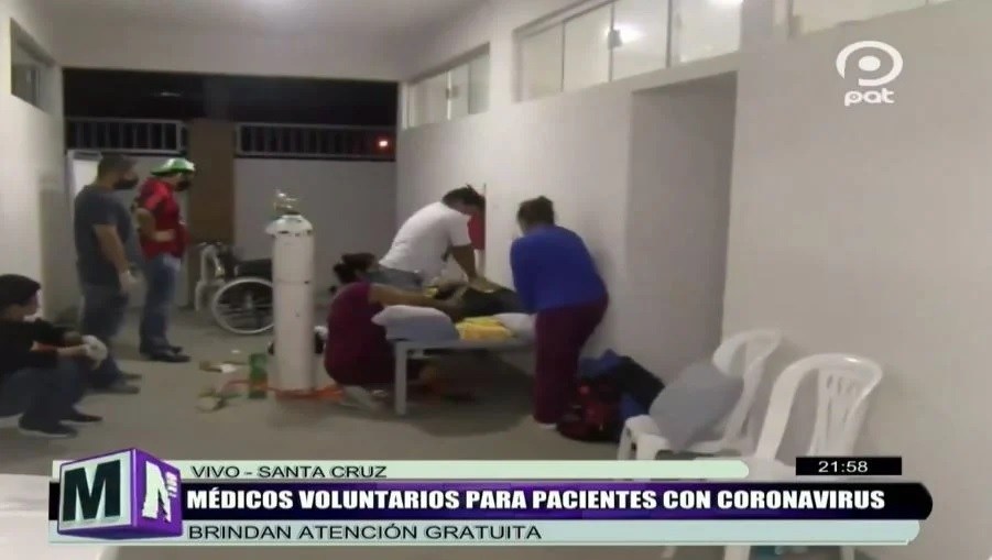 Canal de Bolivia transmitió en vivo la muerte de un paciente que tendría Covid-19