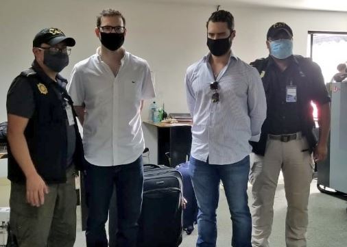 Hijos de Ricardo Martinelli fueron enviados a prisión preventiva en cuartel de Guatemala