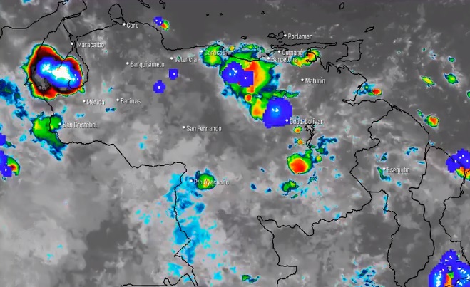 El estado del tiempo en Venezuela este martes #25Ago, según el Inameh