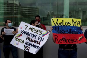 Venezolanos varados en Panamá por Covid-19 piden vuelo humanitario